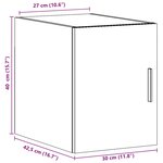 vidaXL Armoire murale blanc 30x42 5x40 cm bois d'ingénierie
