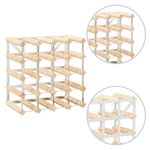 vidaXL Casier à bouteilles pour 20 bouteilles Pinède solide