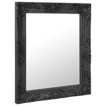 vidaXL Miroir mural style baroque 50x60 cm noir