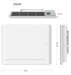 Radiateur électrique fixe en céramique à chaleur douce leia 1500w blanc - programmable - ecran lcd - détecteur de présence - voltman
