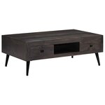 vidaXL Table basse bois de manguier massif 100x60x35 cm