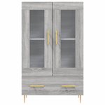 vidaXL Buffet haut sonoma gris 69 5x31x115 cm bois d'ingénierie