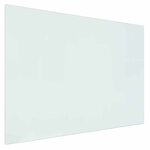 vidaXL Plaque en verre de cheminée Transparent 80 x 60 cm Verre
