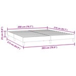 vidaXL Sommier à lattes de lit sans matelas vert foncé 200x210cm