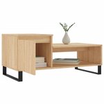 vidaXL Table basse Chêne sonoma 100x50x45 cm Bois d'ingénierie