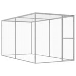 vidaXL Cage pour chat 3x1,5x1,5 m Acier galvanisé