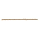 vidaXL Chaise longue avec coussin beige Bois de teck solide
