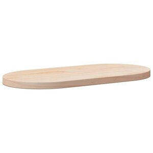 vidaXL Dessus de table 90x45x2 5 cm bois de pin massif ovale