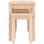 vidaXL Tables gigognes 3 Pièces Bois de pin massif