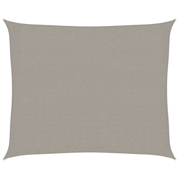 vidaXL Voile d'ombrage 160 g/m² rectangulaire gris clair 2 5x3 m PEHD