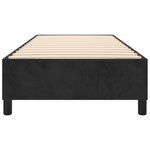 vidaXL Cadre de lit à ressorts noir 100x200 cm velours