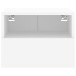 vidaXL Meubles TV muraux 2 Pièces blanc 40x30x30 cm bois d'ingénierie