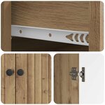 vidaXL Buffet Chêne artisanal 66 x 34 5 x 90 cm Bois d'ingénierie