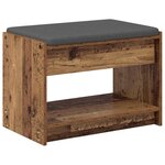 vidaXL Banc d'entrée Bois ancien 63 x 38 x 45 cm