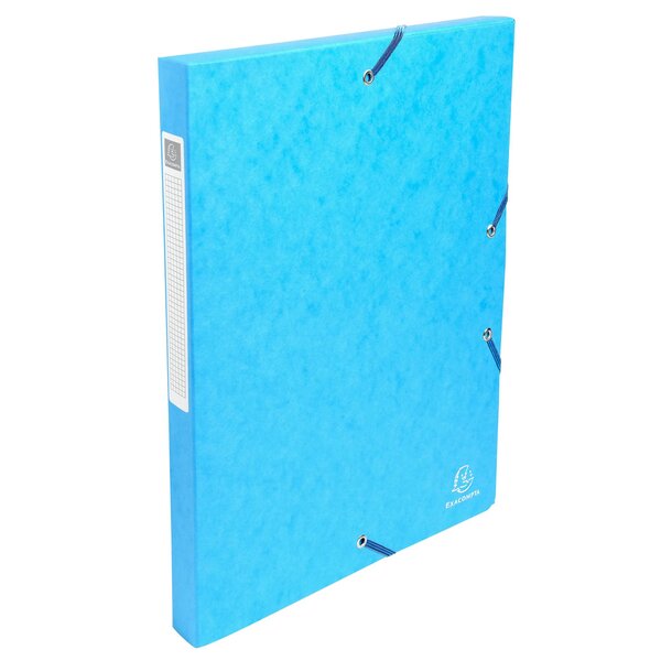 Boite De Classement Exabox Dos 25mm Carte Lustrée - A4 - Turquoise - Exacompta