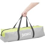 SURPASS - Tente de camping - 3 personnes - Vert & Gris