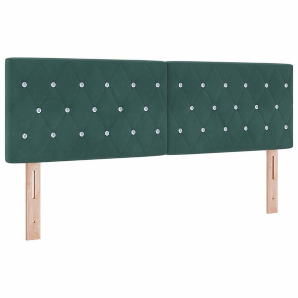 vidaXL Lit à ressorts avec matelas gris foncé 80x200 cm en velours