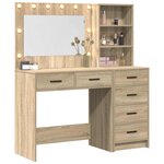 vidaXL Table de Toilette Marron 78.5 x 41 x 135 cm Bois d'ingénierie