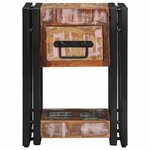 vidaXL Cabinet de chevet avec tiroir Multicolore 30 x 30 x 40 cm