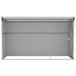 vidaXL Abri de jardin mural Anthracite 118x288x178 cm Acier