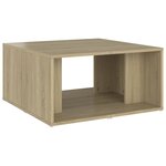 vidaXL Tables basses 4 Pièces Chêne Sonoma 33x33x33 cm Aggloméré