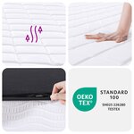 vidaXL Matelas en mousse pour Kids Moyennement doux 80 x 160 cm Blanc
