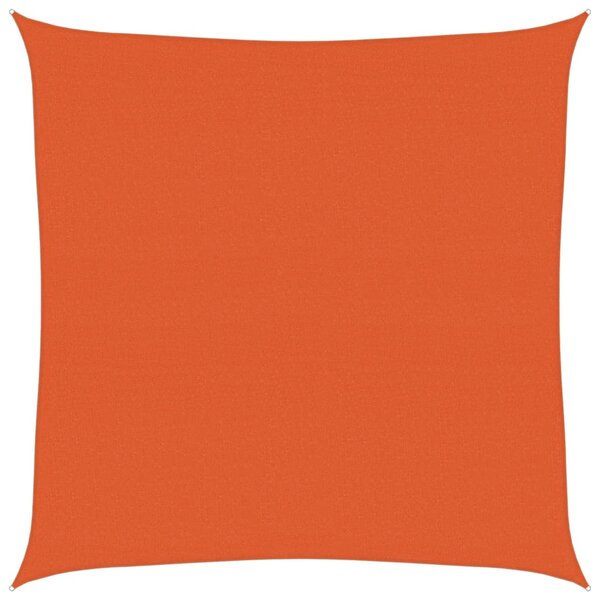 vidaXL Voile d'ombrage 160 g/m² carré orange 4x4 m PEHD