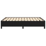 vidaXL Cadre de lit Noir 140x190 cm Tissu