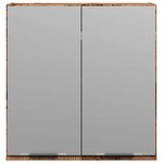 vidaXL Armoire à miroir de salle de bain vieux bois 64x20x66 5 cm