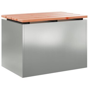vidaXL Banc de jardin Argent 60 x 40 x 43 cm Acier galvanisé