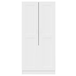vidaXL Garde-robe Blanc 82 5x51 5x180 cm Aggloméré