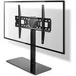 Nedis TVSM2030BK Pied pour TV métal noir Taille d'écran : 32-65