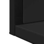 vidaXL Miroir de salle de bain avec étagère noir bois d’ingénierie