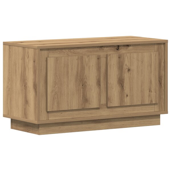 Meuble TV vidaXL en chêne artisanal 80x35x45 cm en bois d'ingénierie