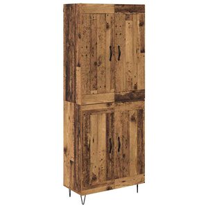 vidaXL Haut Armoire Bois Ancien 69 5 x 34 x 180 cm Bois d'ingénierie