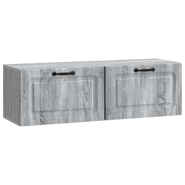 vidaXL Meuble TV mural Sonoma gris 98 x 31 x 30 cm Bois d'ingénierie