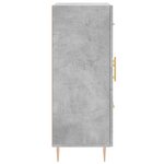 vidaXL Buffet gris béton 69 5x34x90 cm bois d'ingénierie