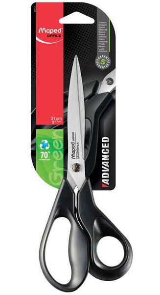 ciseaux Advanced Green, longueur: 210 mm, asymétriques MAPED