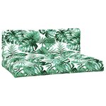 vidaXL Salon palette de jardin avec coussins 5Pièces bois d'acacia massif
