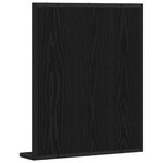Miroir de salle de bain vidaXL en chêne noir 50x12x60 cm en bois d'ingénierie