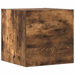 vidaXL Ensemble de meubles TV 4 Pièces Chêne fumé Bois d'ingénierie