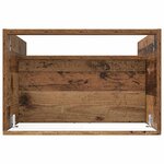 vidaXL Armoire sous évier de salle de bain Bois ancien