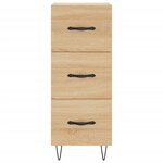 vidaXL Buffet Chêne sonoma 34 5x34x90 cm Bois d'ingénierie