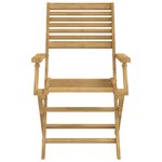 vidaXL Chaises pliables de jardin lot de 2 bois massif d'acacia