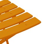vidaXL Chaise de jardin pliante 2 Pièces Moutarde 42 x 46 x 82cm Acier