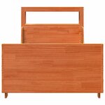 vidaXL Cadre de lit sans matelas cire marron 75x190 cm bois pin massif