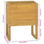 vidaXL Armoire de salle de bain 60x40x75 cm bois de teck solide