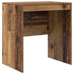 vidaXL Bureau avec tiroir avec étagère avec stockage 2 Pièces Bois ancien