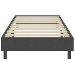 vidaXL Sommier à lattes de lit sans matelas gris tissu 80x200 cm