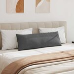 vidaXL Coussins de canapé 2 Pièces Gris foncé 120 x 40 cm